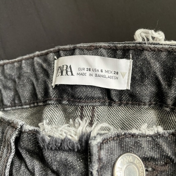 Black Distressed Mom Jeans - Picture 2 of 4